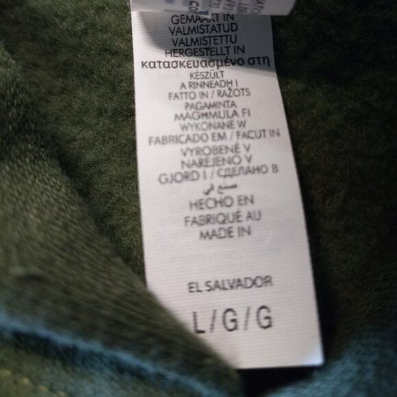 Jerzees Lg Green Adirondack Mountains New York Long Sleeve Hoodie Countrycore - Picture 5 of 8